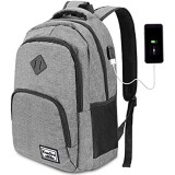 YAMTION Rucksack Laptop 17.3 Zoll Rucksack Schule mit USB-Ladeanschluss für Arbeit Schule Reisen Camping