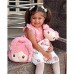 Gloveleya Angepasst Kinderrucksack Kleinkind Rucksäcke Karikaturrucksack Baby Mädchen Reise Verwendung - Süßigkeiten Mädchen Rucksack Serie - Rosa