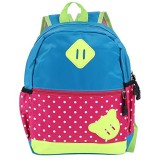 Kinderrucksack Mode Niedliches Cartoon-Muster Outdoor-Schultasche Verstellbare Stoff-Büchertasche für Jungen und Mädchen über 3 Jahre alt(Blau)