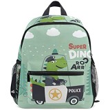 Kinderrucksack Süße Dinosaurier Polizist Kindergarten Vorschule Tasche für Kleinkind Mädchen Jungen