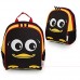 smileBaby Kinder Rucksack für den Kindergarten und Freizeit schwarzer Pinguin