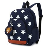 Teddy Bär Stern Kinderrucksack Kindergarten Rucksack Schultasche Backpack Junge & Mädchen (Dunkelblau)