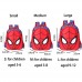 UNILIFE Kinderrucksack Schultaschen Spiderman-Rucksack wasserdichte Studententasche S M L 3 Größen für Kinder von 3-12 Jahren