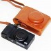 First2savvv braun Premium Qualität Ganzkörper- präzise Passform PU-Leder Kameratasche Fall Tasche Cover für Ricoh GR III GR II GR