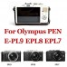 First2savvv schwarz Gehäusehälfte präzise Passform PU-Leder Kameratasche Fall Tasche Cover für Olympus Pen E-PL9 E-PL8 E-PL7 - XJD-EPL9-D01G11