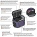 PEDEA DSLR-Kameratasche Fashion Fototasche für Spiegelreflexkameras mit wasserdichtem Regenschutz Tragegurt und Zubehörfächern (Größe L lila)