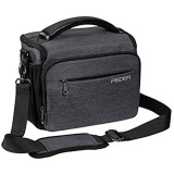 PEDEA DSLR-Kameratasche Noble Fototasche für Spiegelreflexkameras mit wasserdichtem Regenschutz Tragegurt und Zubehörfächern Gr. XL grau