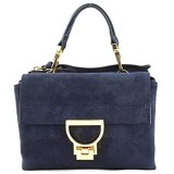 Coccinelle Arlettis Suede Top Handle Bag Bleu