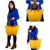 Dinamyta Damen-Handtasche Leder Handtasche Kamelfarben Schultertasche Shopper für Damen Trendtasche für Damen