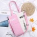 NICOLE & DORIS Damen A4 Handtasche Groß Canvas Tasche Shopping Umhängetasche Henkeltasche 15 Laptoptasche für die Schule Pink-Weiß