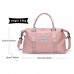 Reisetasche für Damen mit Trolley-Tasche und Nasstasche Pink