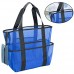 YARNOW Mesh Strandtasche mit Taschen Große Einkaufstasche für Strandspielzeug Leichte Tasche für Reisen Schwarz