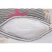 styleBREAKER Turnbeutel Rucksack im maritimen Design mit Streifen und Anker Print Sportbeutel Unisex 02012052 Farbe:Marine-Weiß/Rot