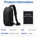 BanGe Brusttasche Umhängetasche Schultertasche mit USB-Aufladung Sling Rucksack für Outdoorsport