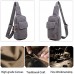 FANDARE Brusttasche Herren Schultertasche Sling Bag Rucksack 7.9 inch iPad Sling Bag Segeltuch Tasche Umhängetasche Sporttasche für Wandern Abenteuer Sport Reisen und Joggen