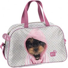 Ragusa-Trade Studio Pets - Kätzchen oder Hunde Welpen Sporttasche Reisetasche mit süßen Motiv für Jungen und Mädchen 40 x 25 x 13 cm