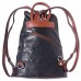 Florence Damen Rucksack Handtasche Tasche schwarz tan Leder 27x12x31 OTF601S Leder Handtasche