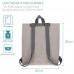 Navaris Rucksack Tasche aus waschbarem Kraftpapier - 10l Papierrucksack für Herren und Damen - Papier Backpack - FSC Zertifiziert umweltfreundlich