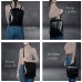 PIMAWIL Damen-Rucksack 4-in-1 multifunktional schwarz aus Leder elegant Umhängetasche wasserdicht Diebstahlschutz Rucksack für Reisen Arbeit Shopping Handtasche mit Tragegriff