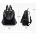 YPuzro Daypacks Rucksack Damen Leder Schultertasche Elegant Große Reiserucksack Mode Leichter Tasche