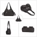 Angelkiss Damen Geldbörse und Handtaschen aus weichem Leder multifunktional Hobo-Schultertasche für Frauen