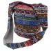 Bohemian Handtasche Schultertasche Crossbody Tasche Schulterbeutel mit Reißverschluss - Mehrfarbig