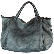 BZNA Bag Diana grau Italy Designer Damen Handtasche Schultertasche Tasche Leder Shopper Neu