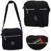 ekavale Kleine modische Damen-Handtasche Umhängetasche aus hochwertigem wasserabwesendem Crinkle Nylon (Schwarz)