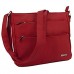 STEFANO Damen Umhängetasche Schultertasche Frauen Handtasche Soft PU Verschiedene Modelle (M1- Rot)