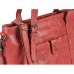 Bear Design Damen Tasche Ledertasche Shopper Schultertasche Handtasche Leder rot 34x27cm Cow Lavato CL36739