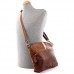 LECONI Umhängetasche für Damen Schultertasche Freizeittasche Damentasche Frauen Ledertasche Handtasche Vintage-Style Leder 36x27x8cm LE3050