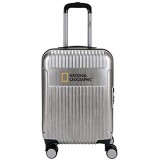 Handgepäck Trolley National Geographic Komfort Koffer Silber Grau 55 cm Bowatex