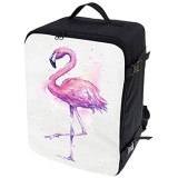 Multifunktions Handgepäck Rucksack gepolstert Flugzeugtasche Handtasche Reisetasche Rucksack gepolstertkoffer für Flugzeug Größe 40x30x20cm Flamingo [102]